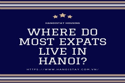 Where do most expats live in Hanoi?